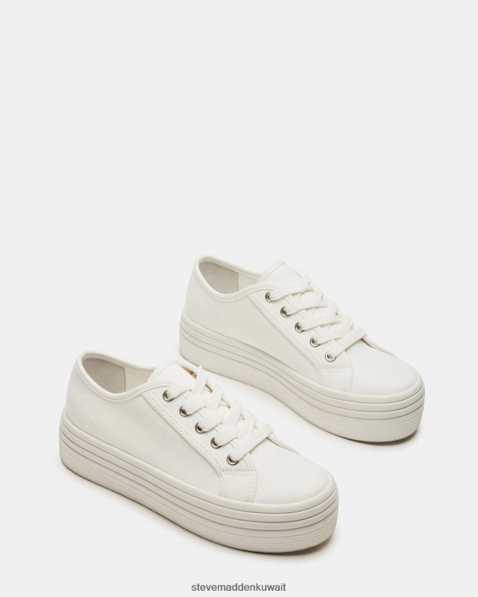 Steve Madden نحيف بوبي 30 قماش أبيض أحذية 6JPNNF269
