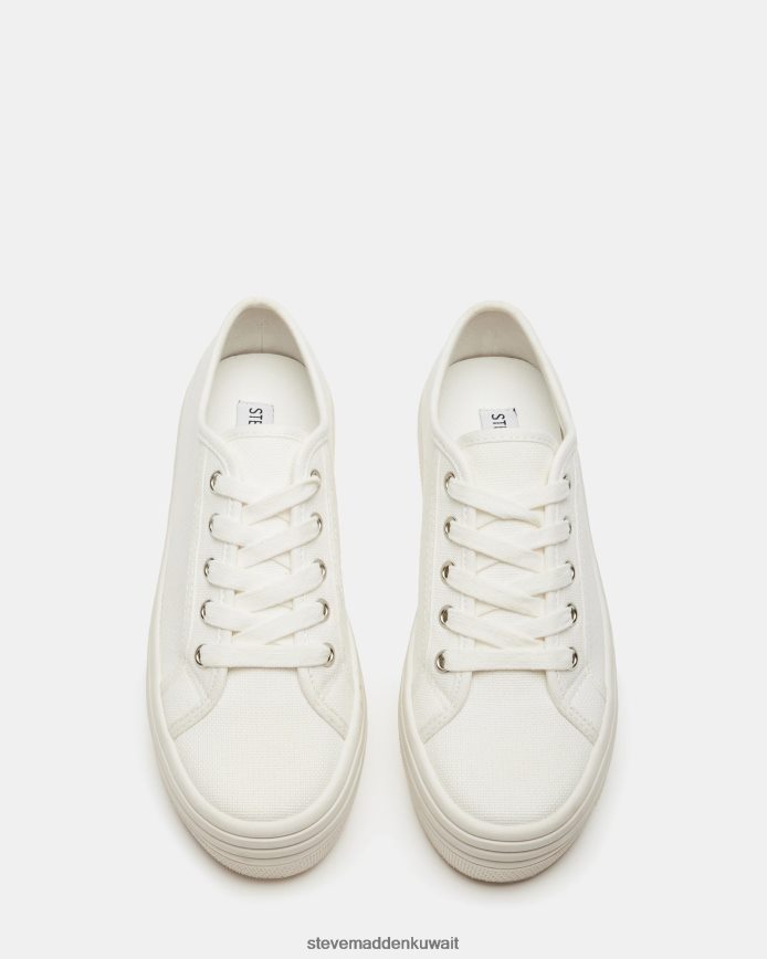Steve Madden نحيف بوبي 30 قماش أبيض أحذية 6JPNNF269