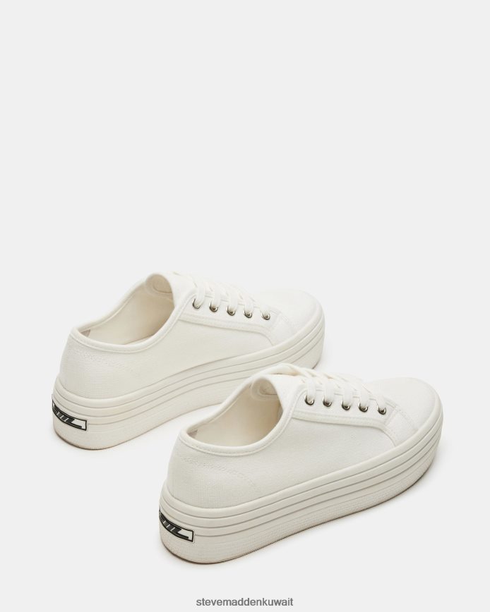 Steve Madden نحيف بوبي 30 قماش أبيض أحذية 6JPNNF269