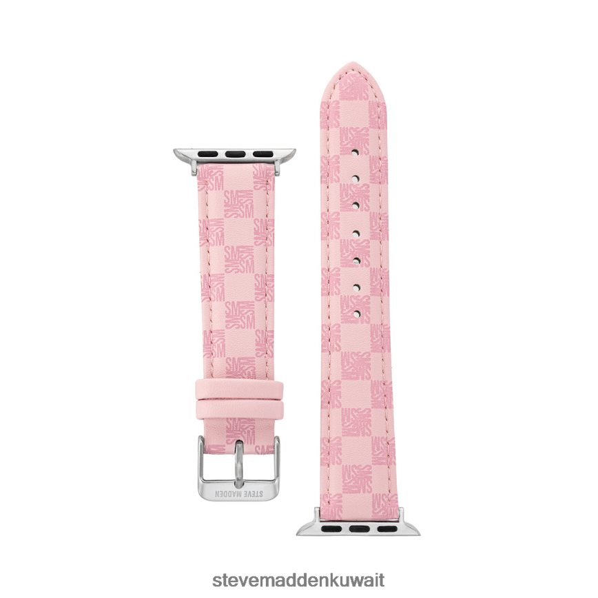 Steve Madden للجنسين سوار ساعة أبل بشعار الماركة 38-40 ملم لون القرنفل ملحق 6JPNNF825
