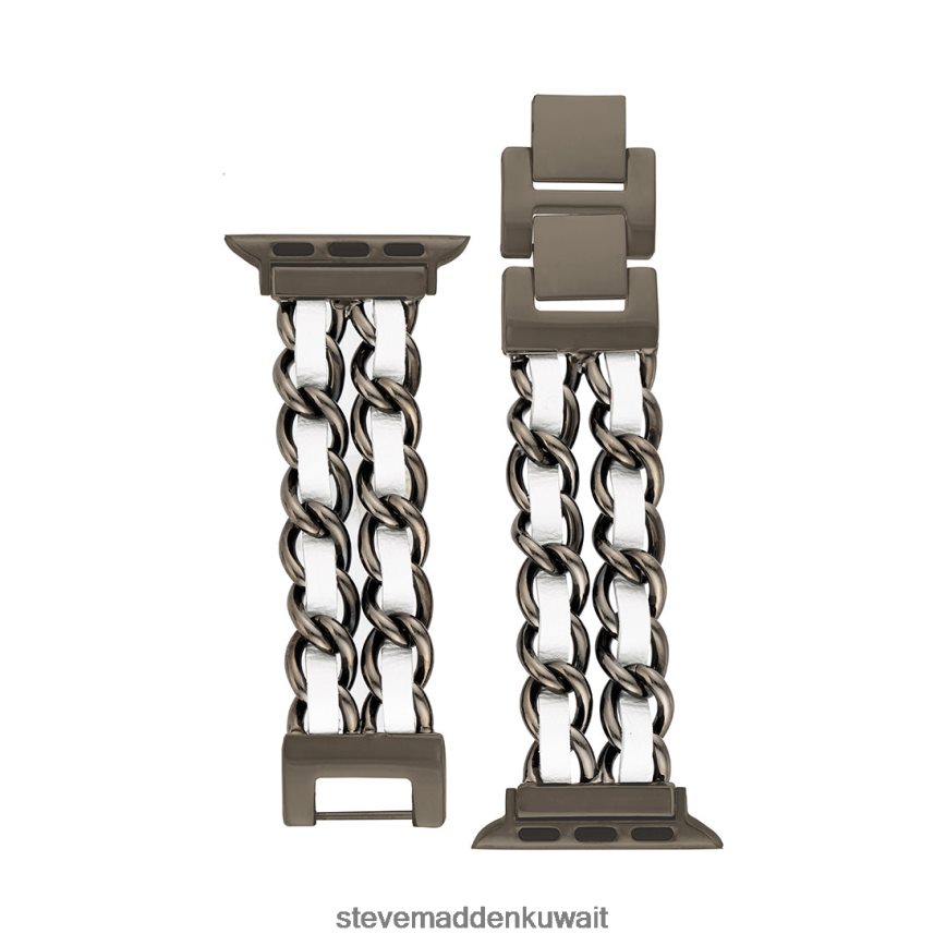 Steve Madden للجنسين سوار ساعة أبل المرتبط بساعة أبل 38-40 ملم أبيض ملحق 6JPNNF854