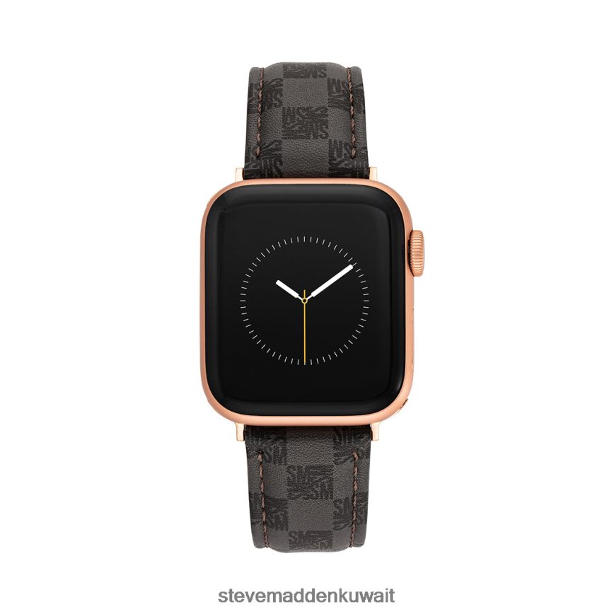 Steve Madden للجنسين سوار ساعة أبل بشعار الماركة مقاس 42-44 ملم رمادي ملحق 6JPNNF837