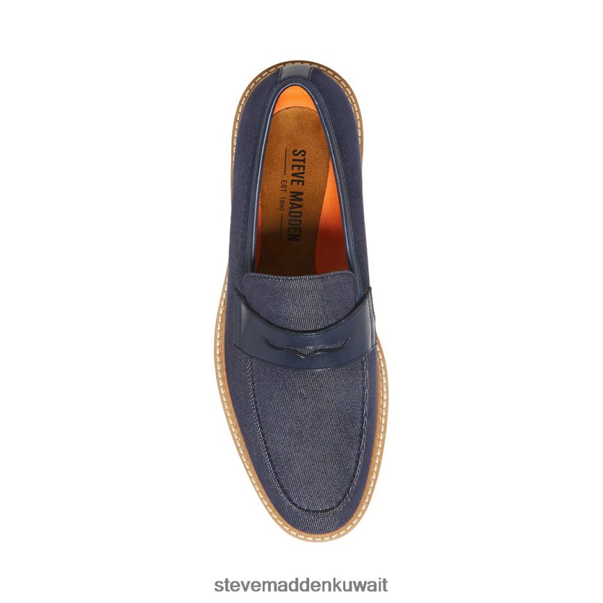 Steve Madden رجال ايوالد نسيج البحرية أحذية 6JPNNF1008