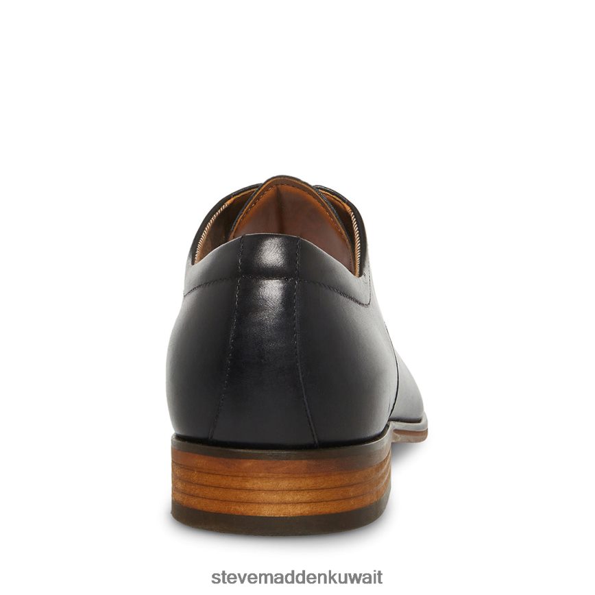 Steve Madden رجال ايمالا جلد أسود أحذية 6JPNNF1010