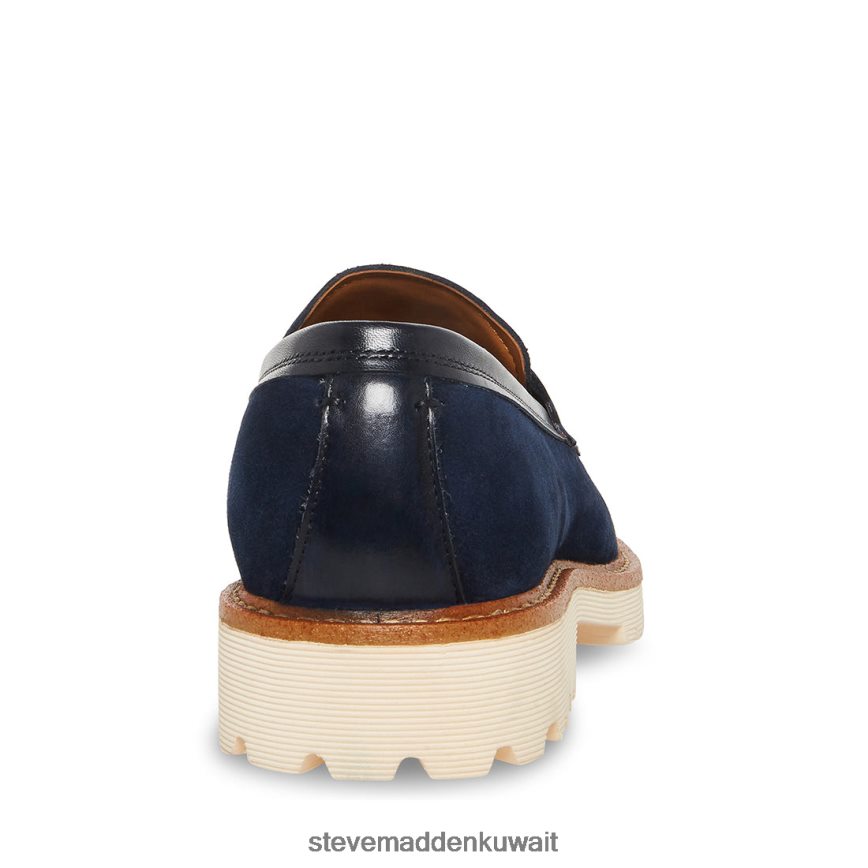 Steve Madden رجال بنتين جلد الغزال البحرية أحذية 6JPNNF1025