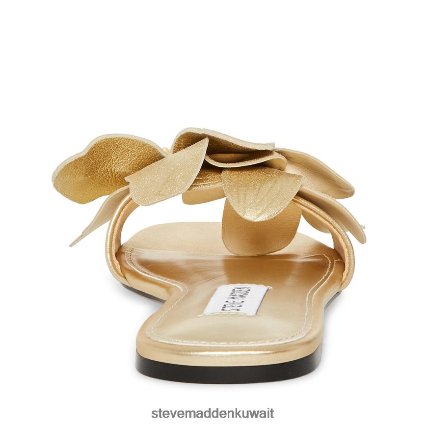 Steve Madden نحيف ميلينا جلد ذهبي أحذية 6JPNNF104
