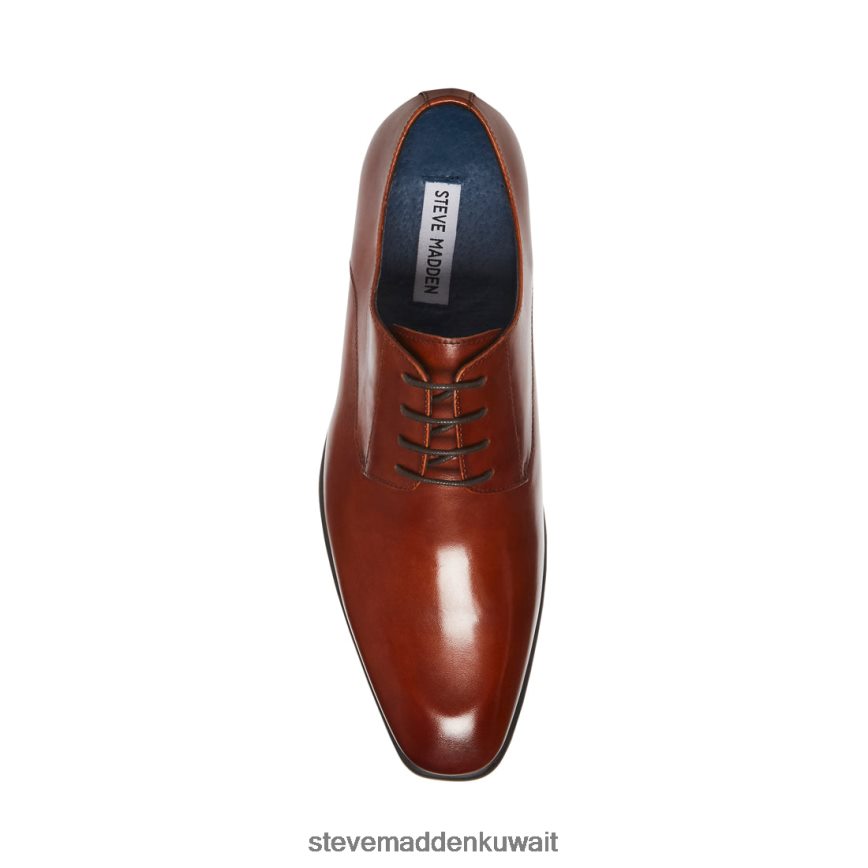 Steve Madden رجال جميلة جلد الكونياك أحذية 6JPNNF1050