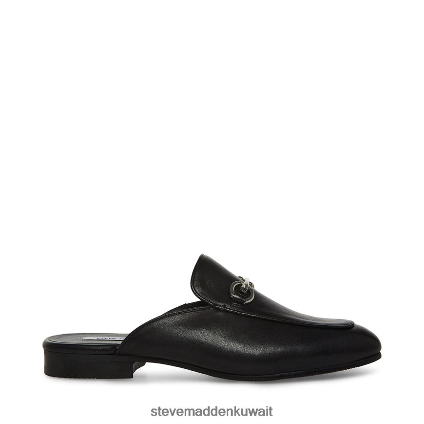 Steve Madden رجال ماتيو جلد أسود أحذية 6JPNNF1058
