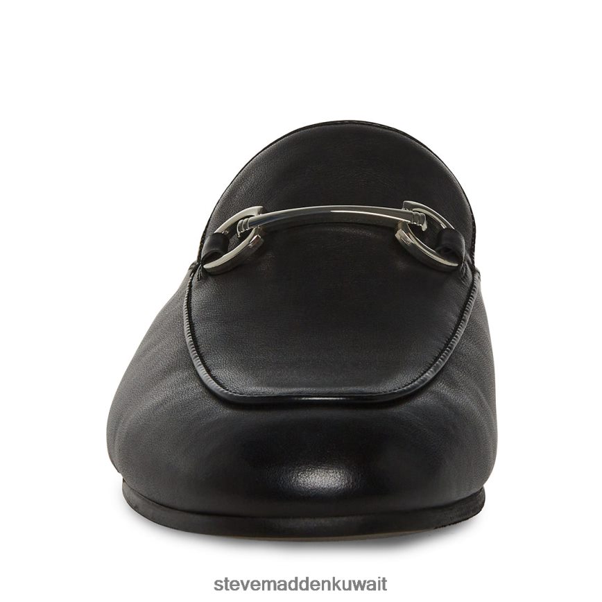 Steve Madden رجال ماتيو جلد أسود أحذية 6JPNNF1058