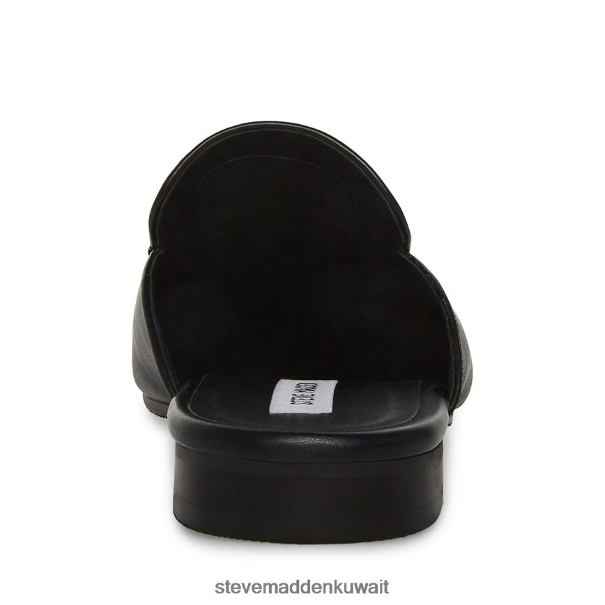 Steve Madden رجال ماتيو جلد أسود أحذية 6JPNNF1058
