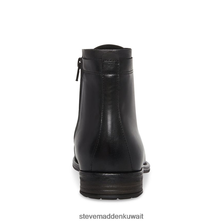 Steve Madden رجال آبار جلد أسود أحذية 6JPNNF1060