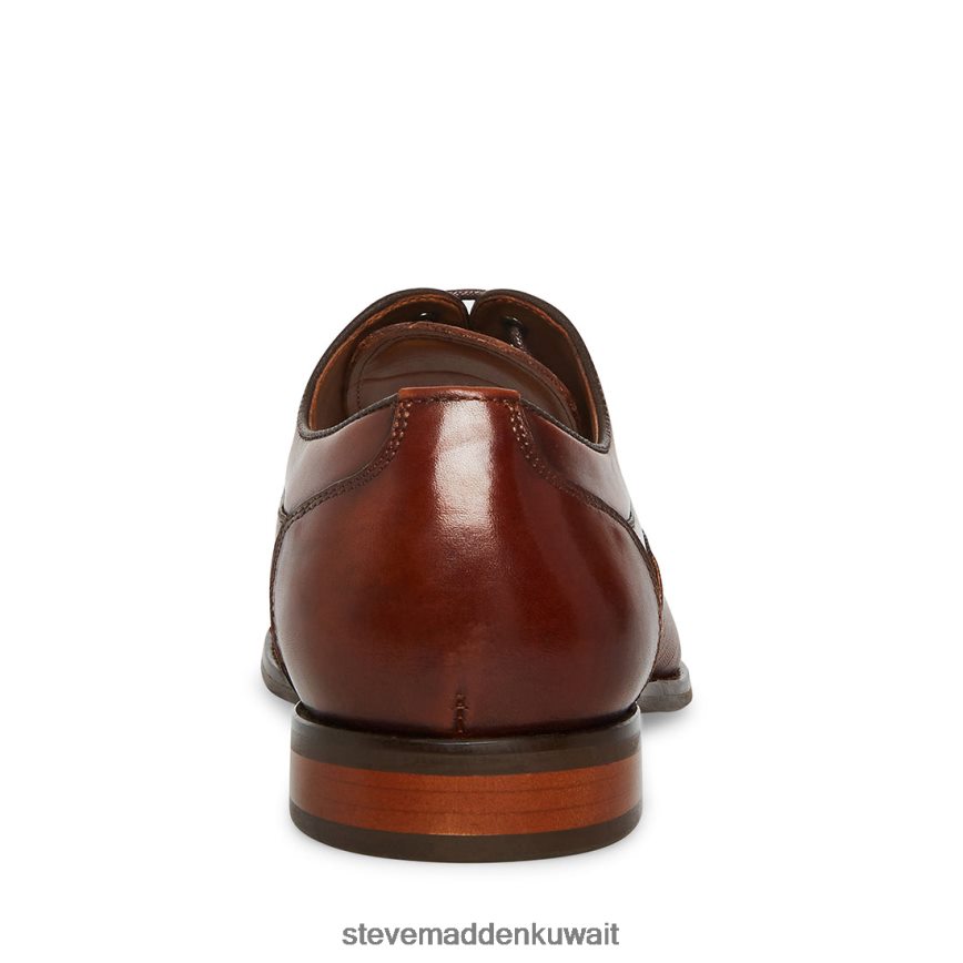 Steve Madden رجال بروكتور ص جلد الكونياك أحذية 6JPNNF1062