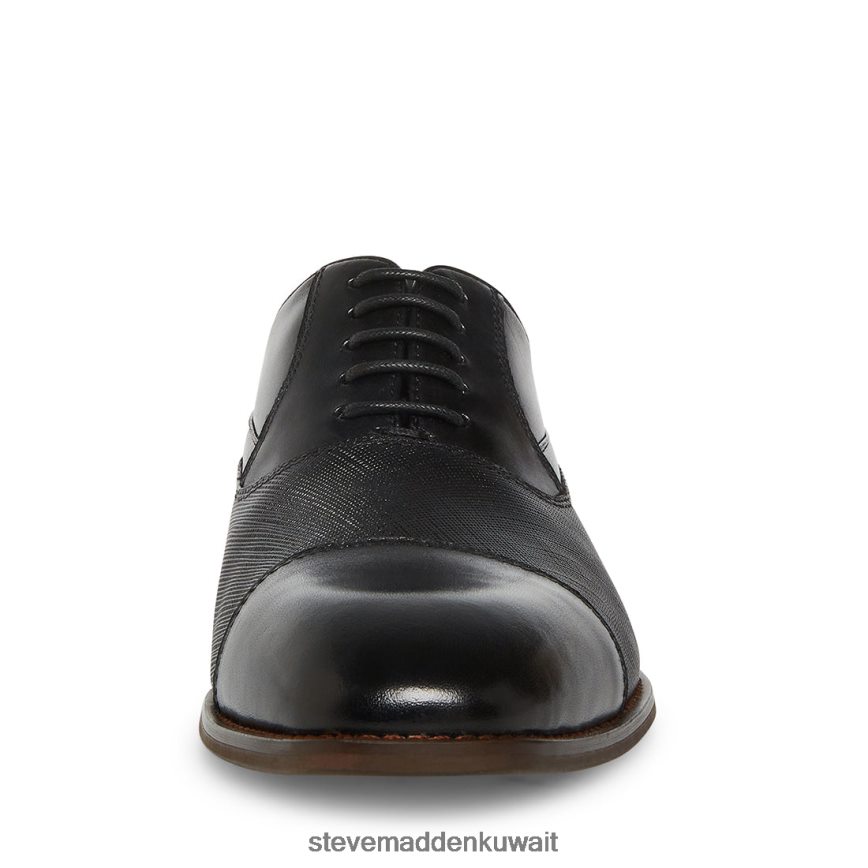 Steve Madden رجال بروكتور ص جلد أسود أحذية 6JPNNF1063