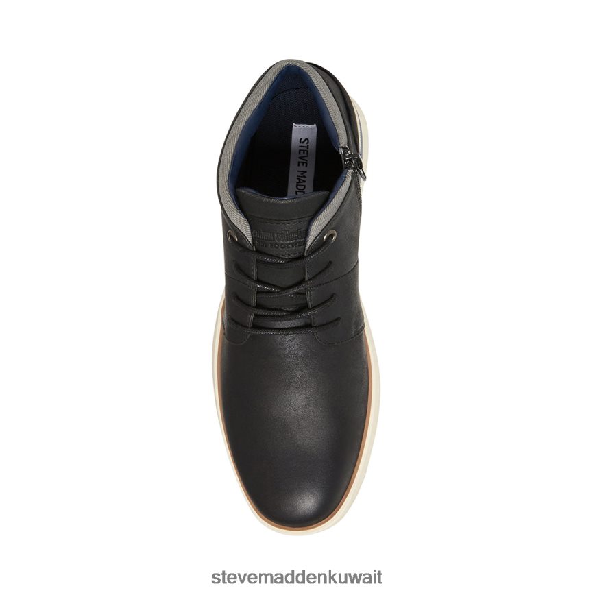 Steve Madden رجال كولير أسود أحذية 6JPNNF1079
