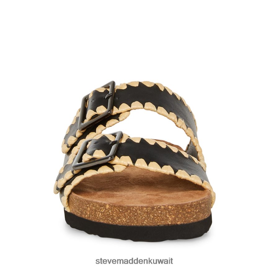 Steve Madden نحيف شايان جلد أسود أحذية 6JPNNF112