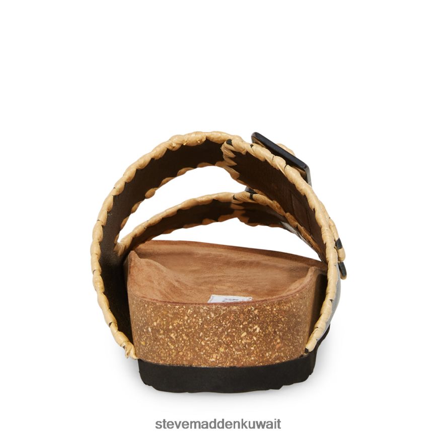 Steve Madden نحيف شايان جلد أسود أحذية 6JPNNF112