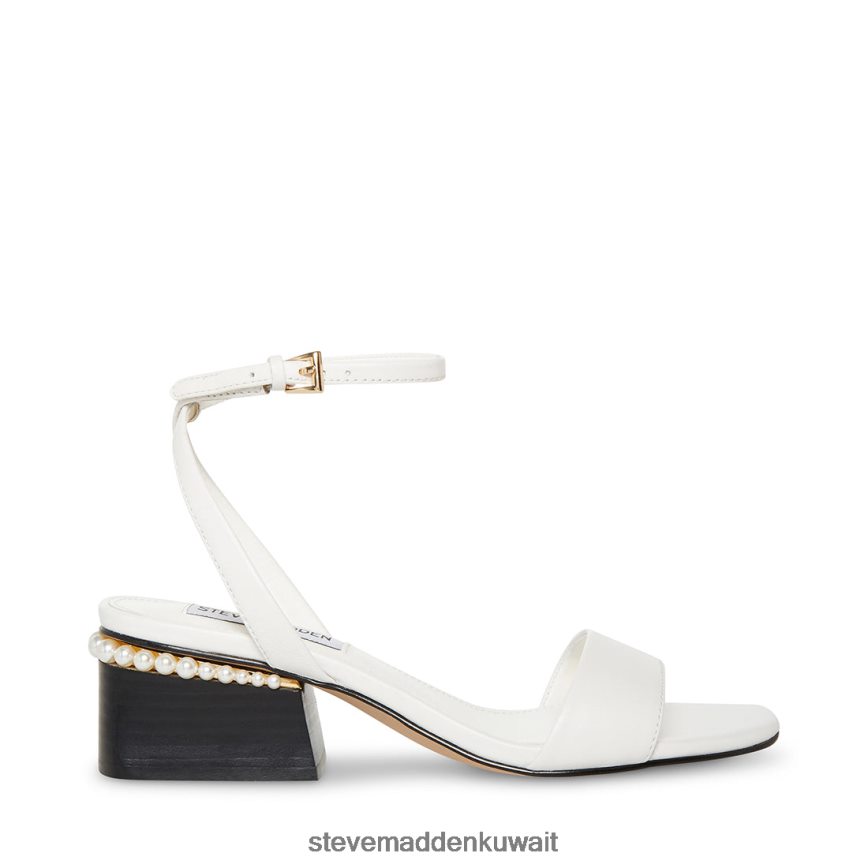 Steve Madden نحيف نورا جلد أبيض أحذية 6JPNNF126