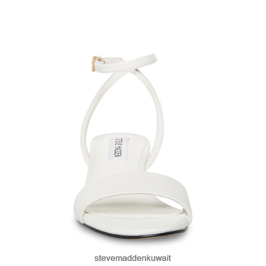 Steve Madden نحيف نورا جلد أبيض أحذية 6JPNNF126