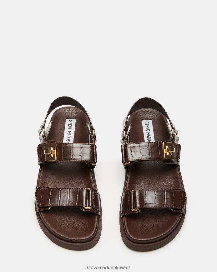 Steve Madden نحيف منى تمساح بني أحذية 6JPNNF133