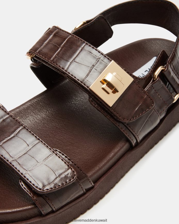 Steve Madden نحيف منى تمساح بني أحذية 6JPNNF133