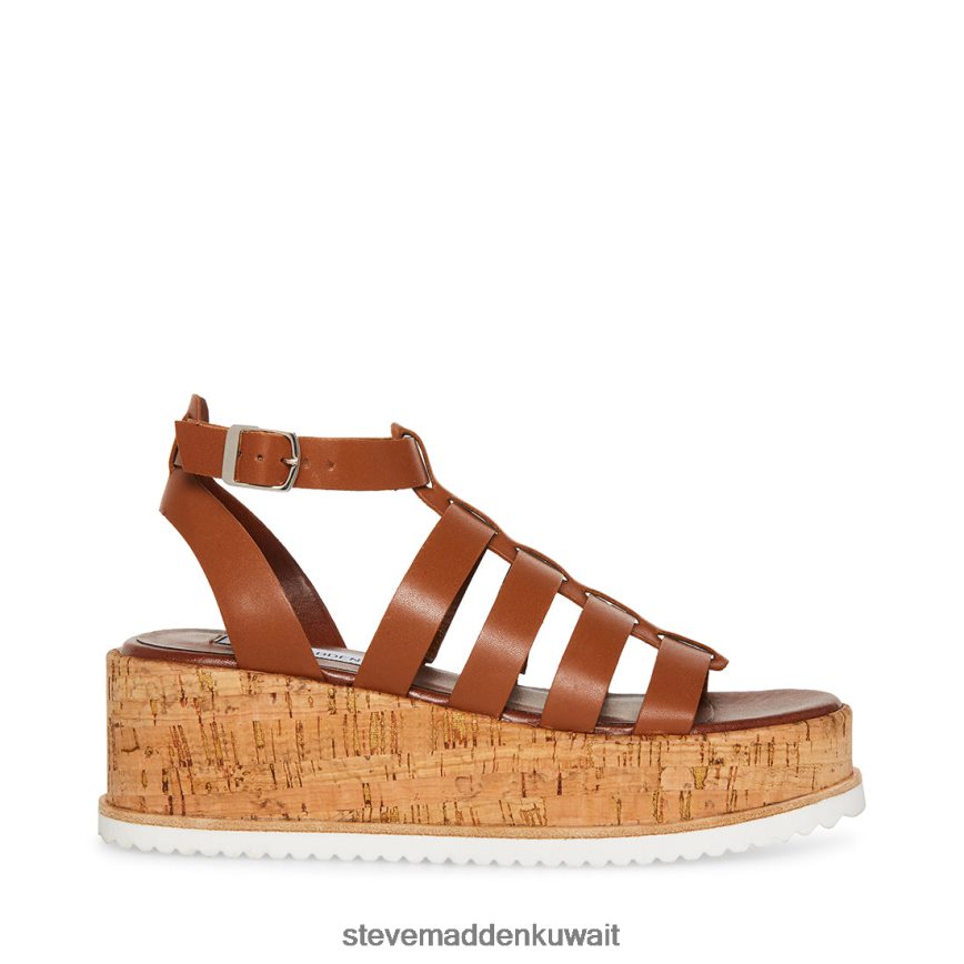 Steve Madden نحيف كايدي جلد الكونياك أحذية 6JPNNF142