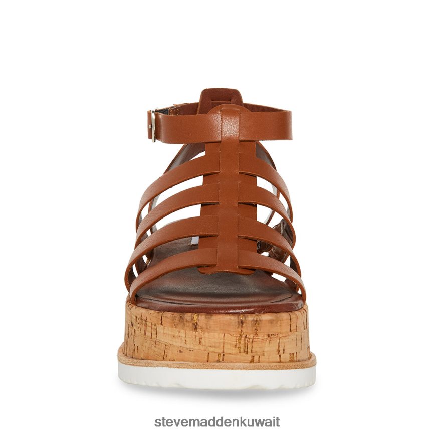 Steve Madden نحيف كايدي جلد الكونياك أحذية 6JPNNF142
