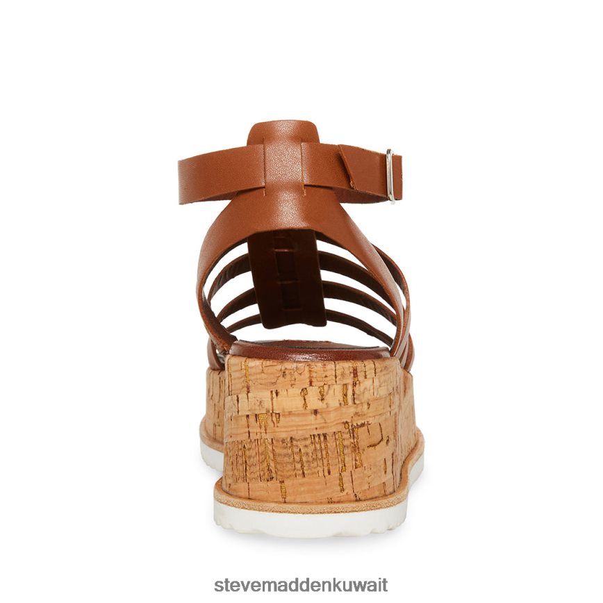 Steve Madden نحيف كايدي جلد الكونياك أحذية 6JPNNF142