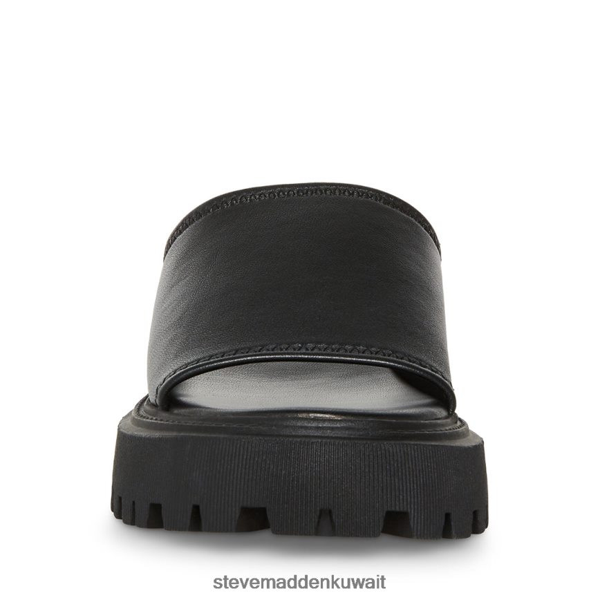 Steve Madden نحيف صوفيا جلد أسود أحذية 6JPNNF151