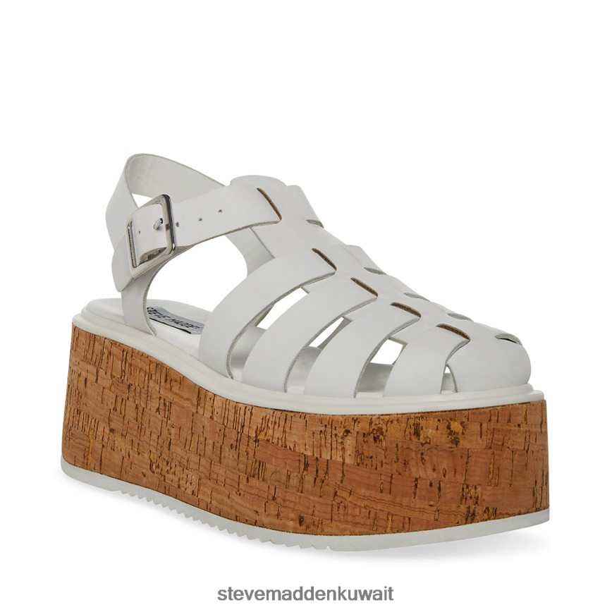 Steve Madden نحيف لازلو جلد أبيض أحذية 6JPNNF154