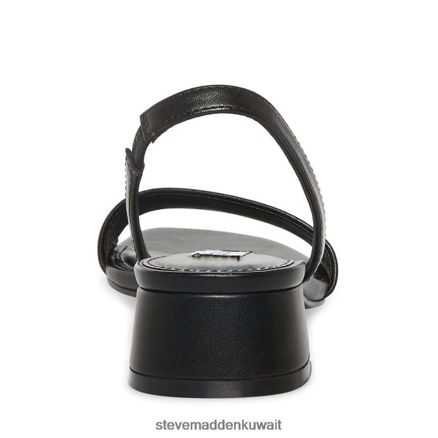 Steve Madden نحيف ماريان جلد أسود أحذية 6JPNNF155