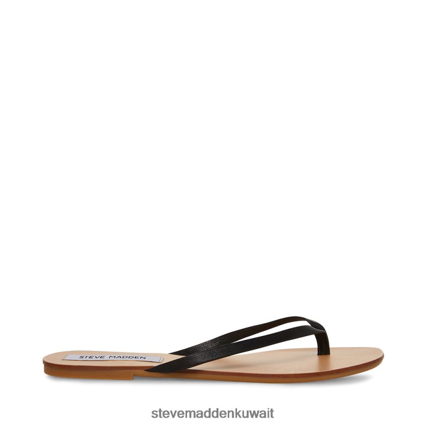 Steve Madden نحيف صورة جلد أسود أحذية 6JPNNF170