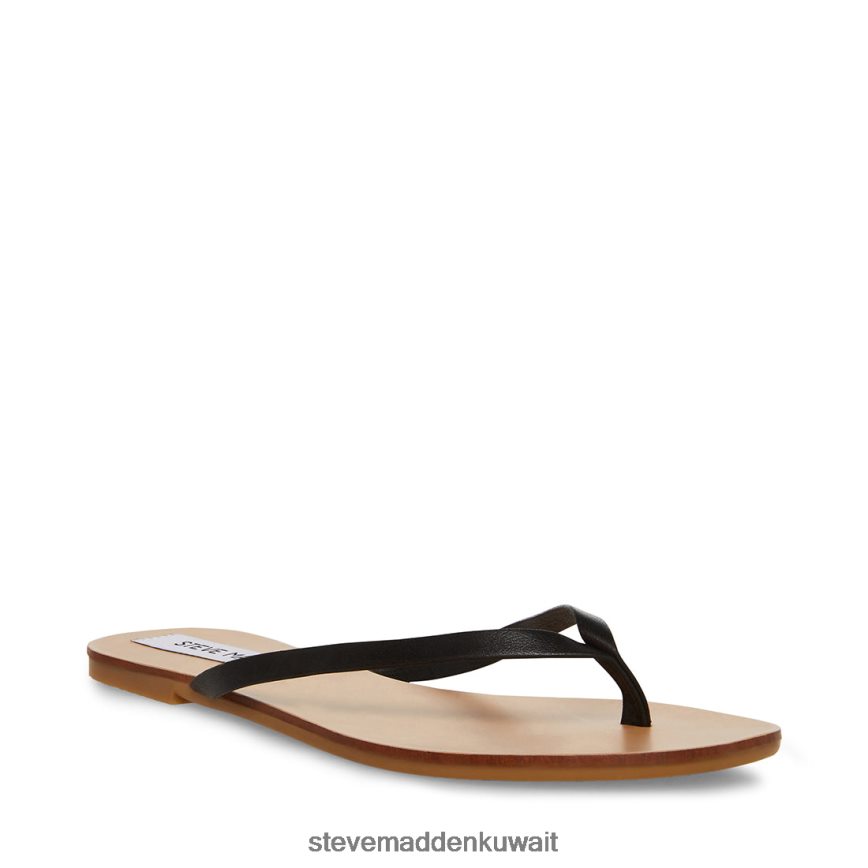 Steve Madden نحيف صورة جلد أسود أحذية 6JPNNF170