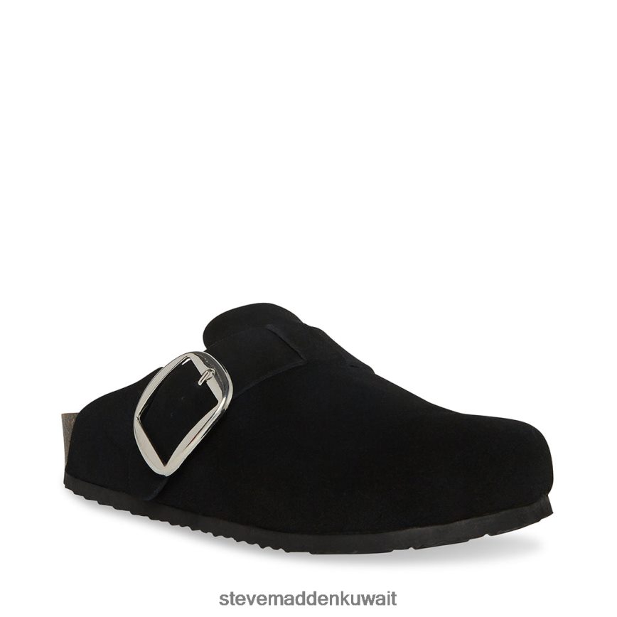 Steve Madden نحيف اجتماعي جلد الغزال الأسود أحذية 6JPNNF209