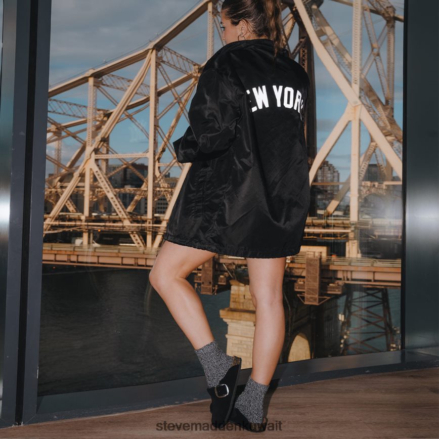 Steve Madden نحيف اجتماعي جلد الغزال الأسود أحذية 6JPNNF209