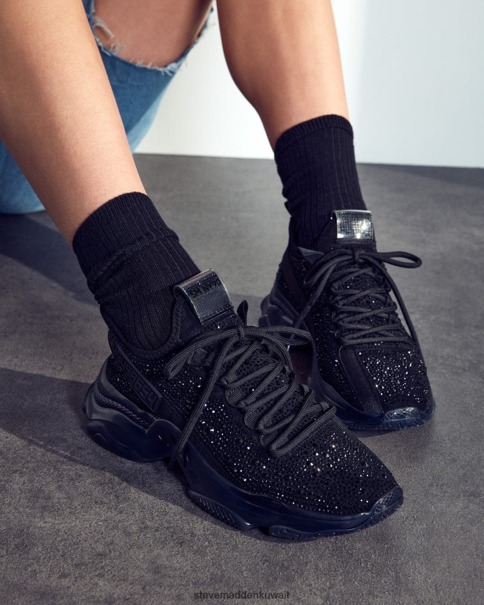 Steve Madden نحيف ماكسيما-ر أسود أحذية 6JPNNF235