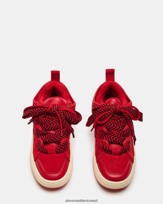 Steve Madden نحيف هدير متعدد أحمر أحذية 6JPNNF239
