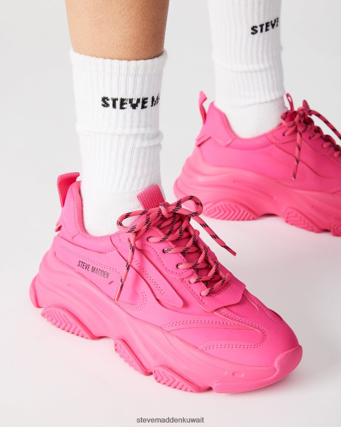 Steve Madden نحيف تملُّك النيون الوردي أحذية 6JPNNF251