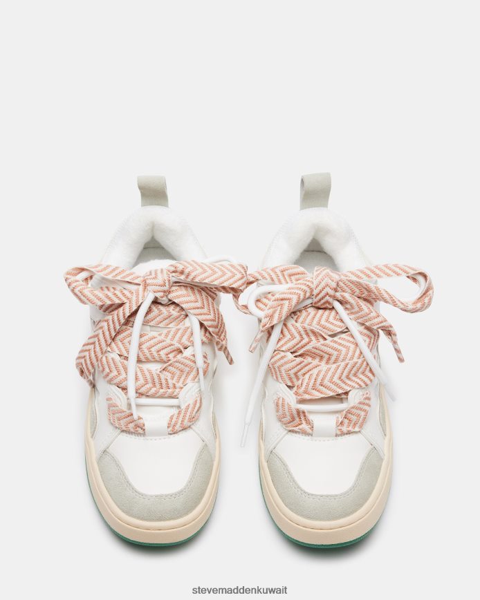 Steve Madden نحيف هدير أبيض أخضر أحذية 6JPNNF256