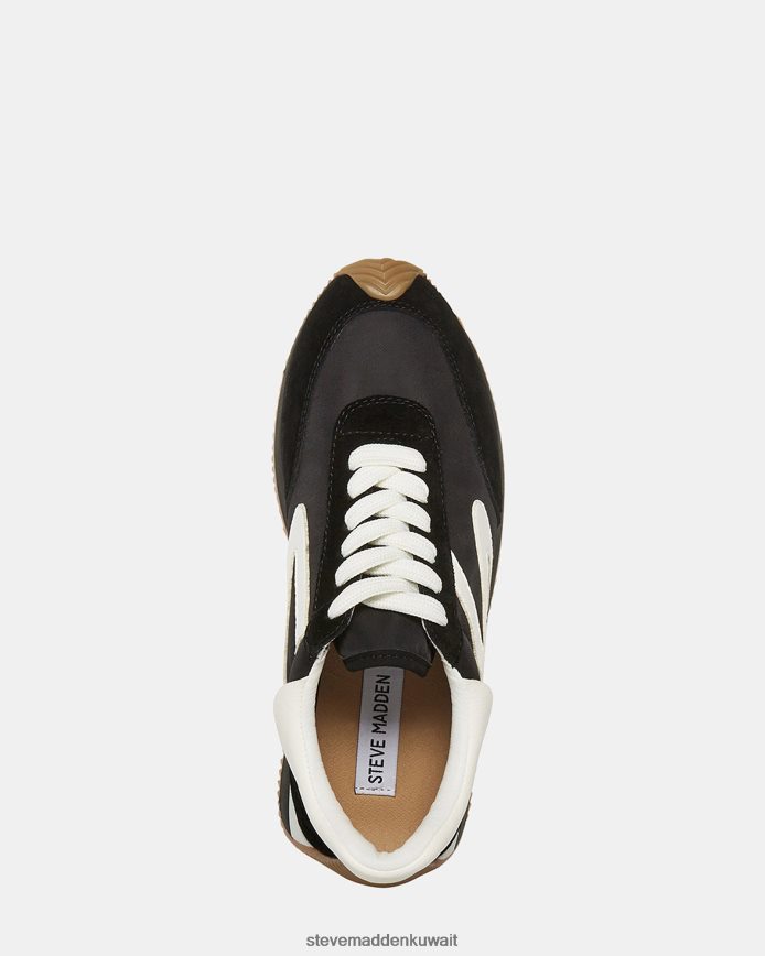 Steve Madden نحيف كيني أسود أبيض أحذية 6JPNNF299