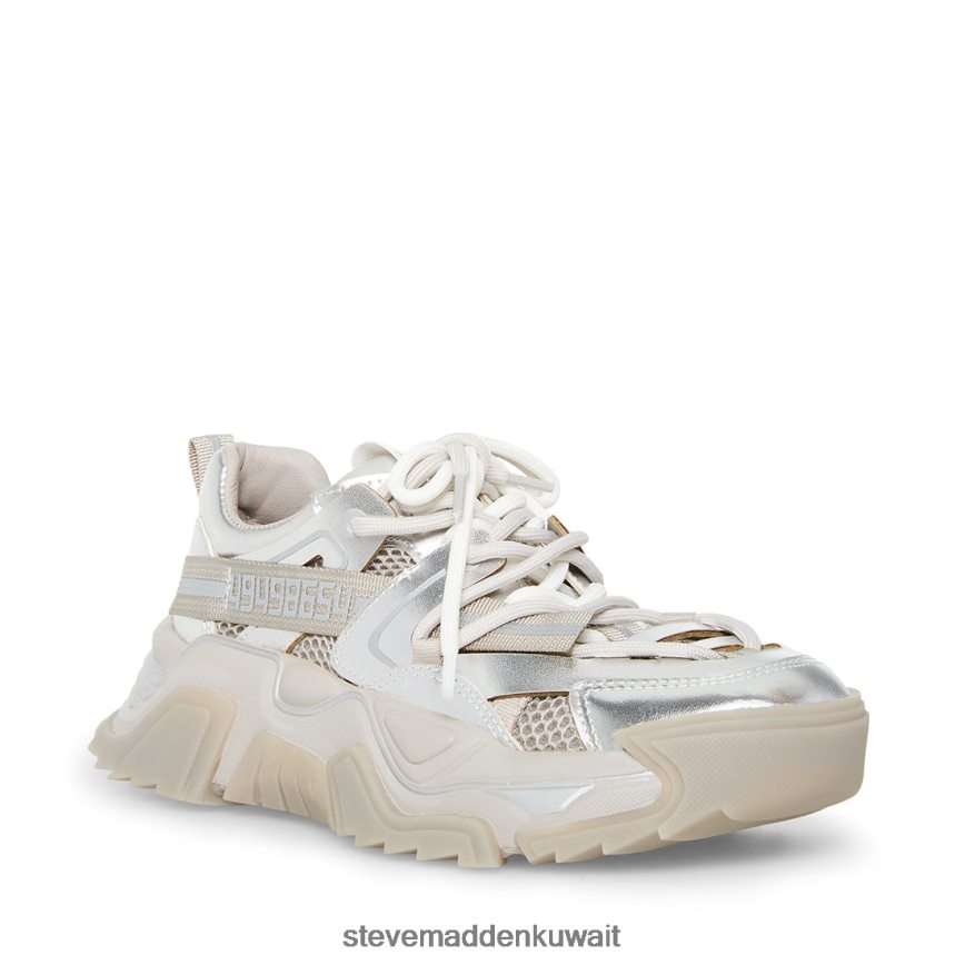 Steve Madden نحيف قوة فضة أحذية 6JPNNF301