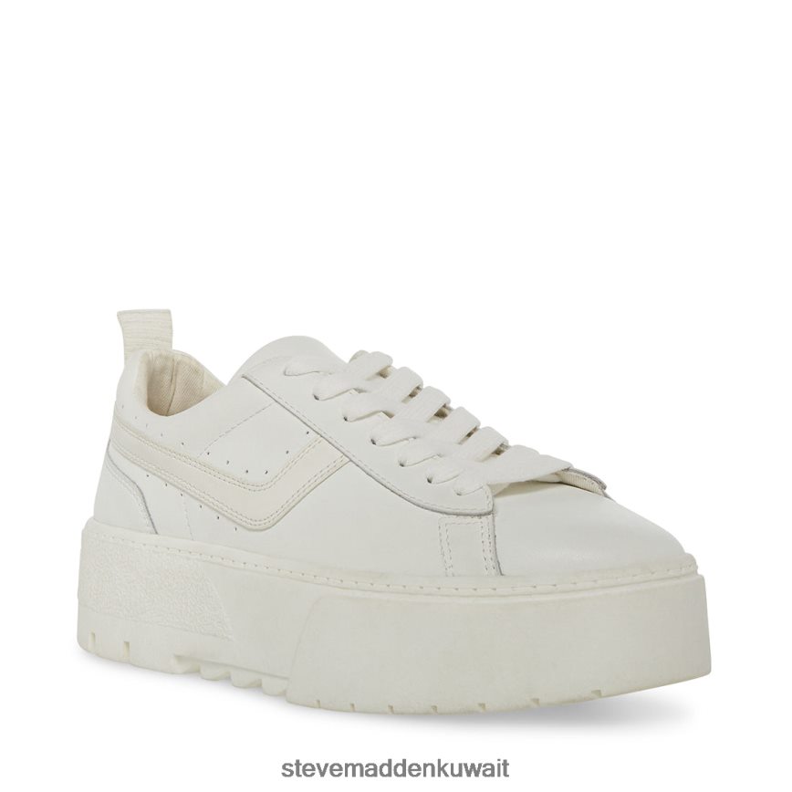 Steve Madden نحيف روري جلد أبيض أحذية 6JPNNF317