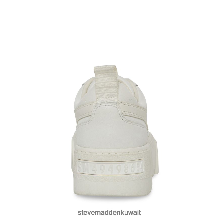 Steve Madden نحيف روري جلد أبيض أحذية 6JPNNF317