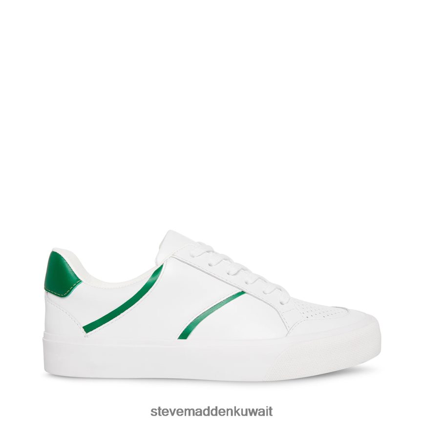 Steve Madden نحيف براينت أبيض أخضر أحذية 6JPNNF325