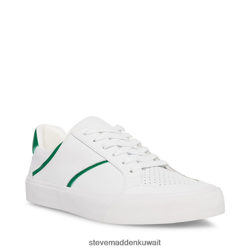 Steve Madden نحيف براينت أبيض أخضر أحذية 6JPNNF325