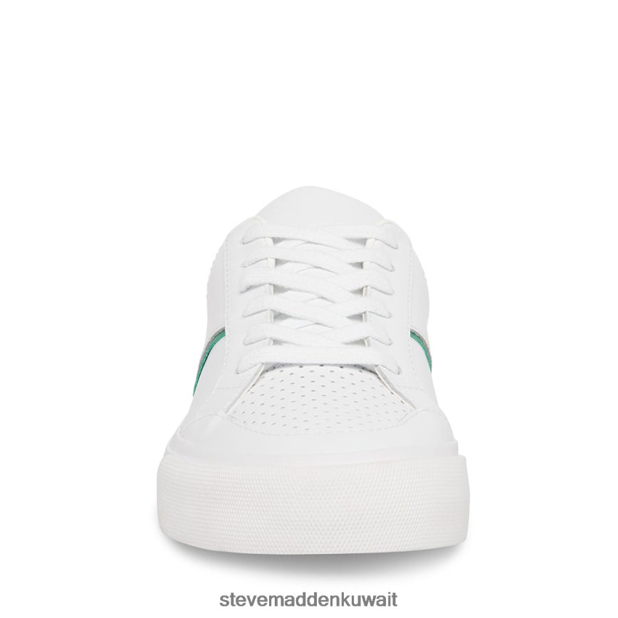 Steve Madden نحيف براينت أبيض أخضر أحذية 6JPNNF325