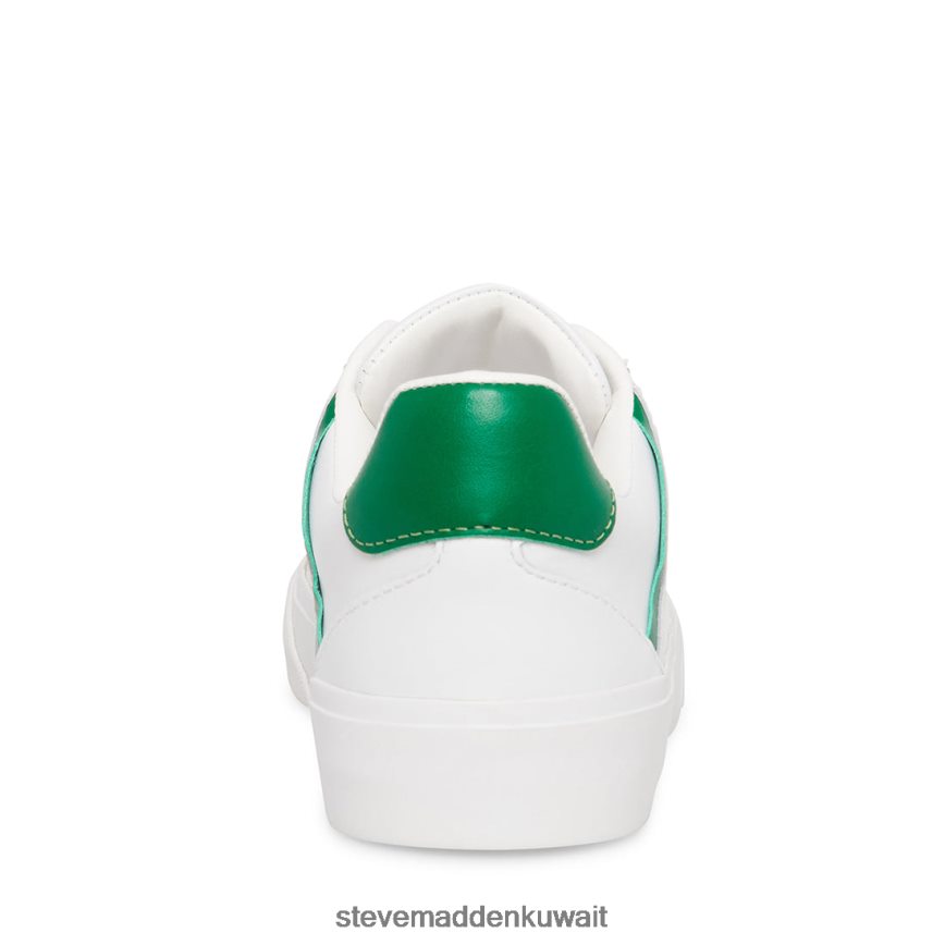 Steve Madden نحيف براينت أبيض أخضر أحذية 6JPNNF325