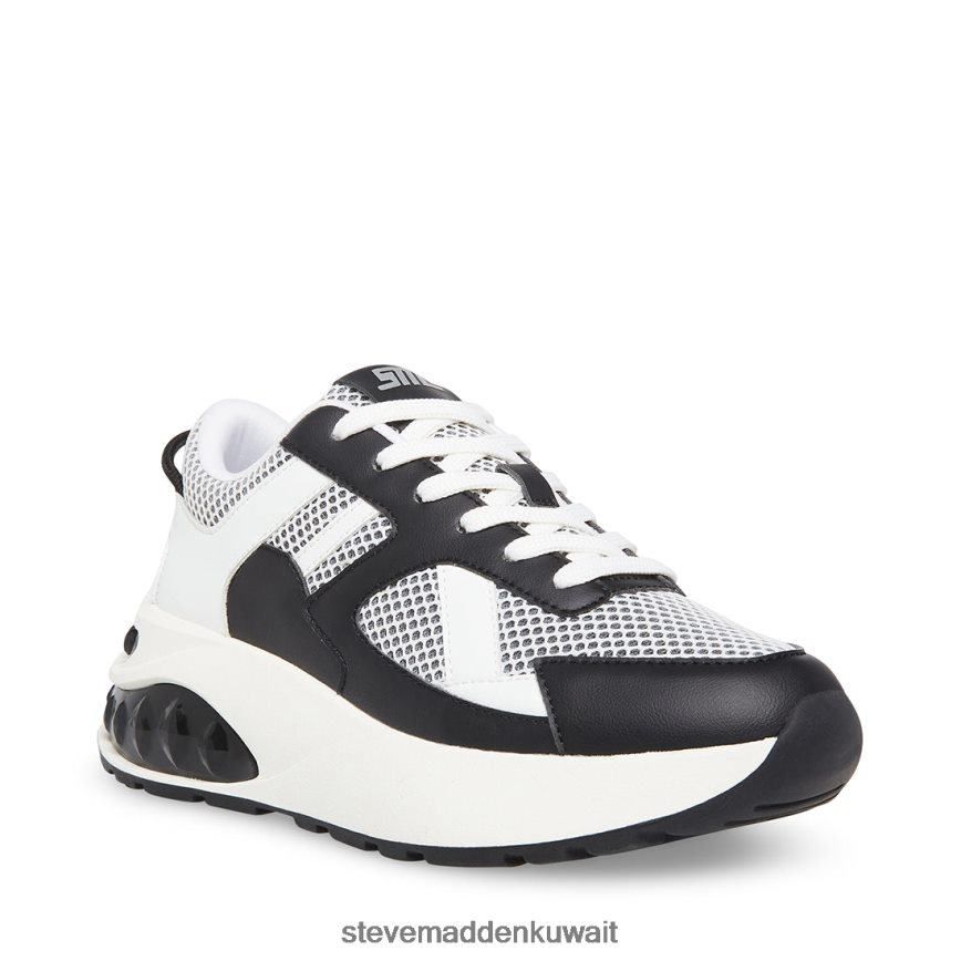 Steve Madden نحيف لوغان أسود أبيض أحذية 6JPNNF336