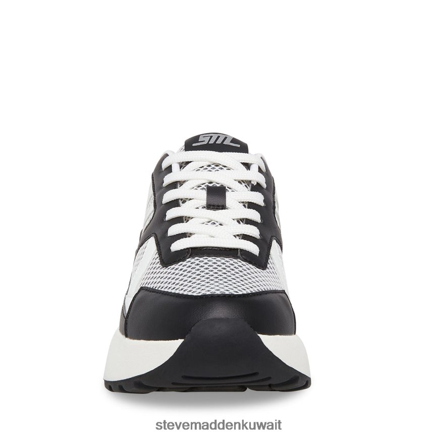 Steve Madden نحيف لوغان أسود أبيض أحذية 6JPNNF336