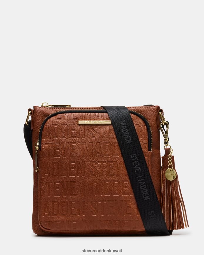 Steve Madden للجنسين شعار كروس كونياك شنطة 6JPNNF368