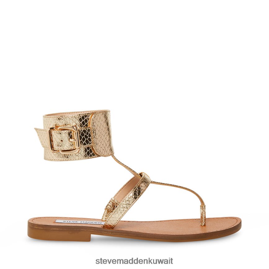 Steve Madden نحيف ريكو ثعبان الذهب أحذية 6JPNNF40